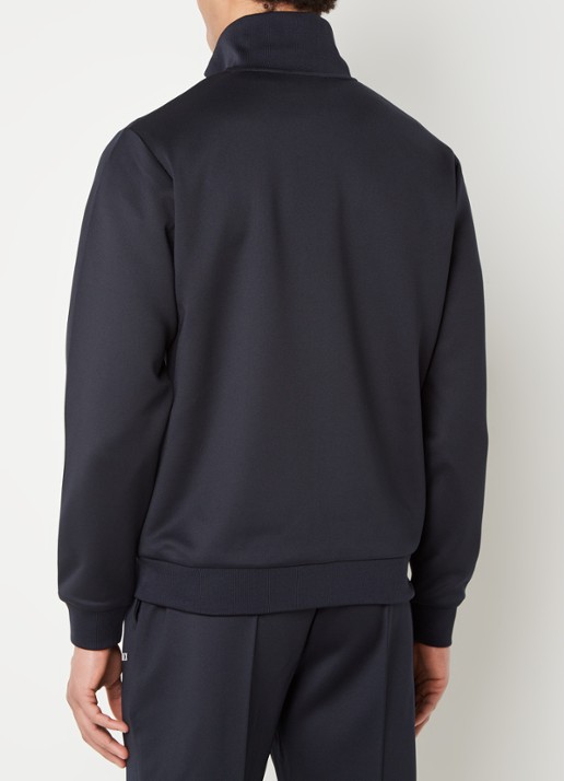 Les Deux Ballier trackvest met steekzakken en logo - achterkant donkerblauw