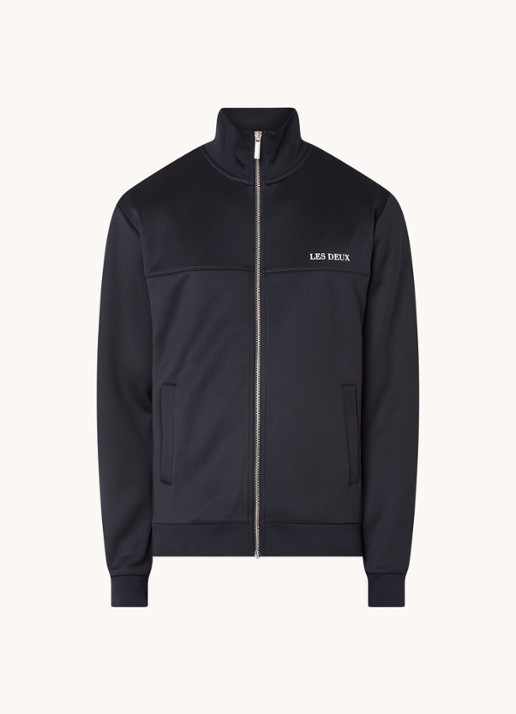 Les Deux Ballier trackvest met steekzakken en logo - voorkant 3 donkerblauw