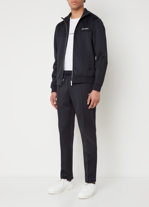 Les Deux Ballier trackvest met steekzakken en logo - voorkant 4 donkerblauw