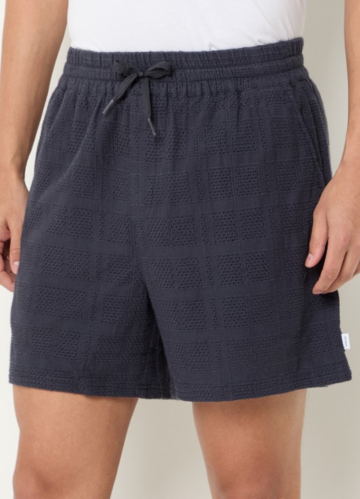 Les Deux Charlie straight fit korte broek met steekzakken
