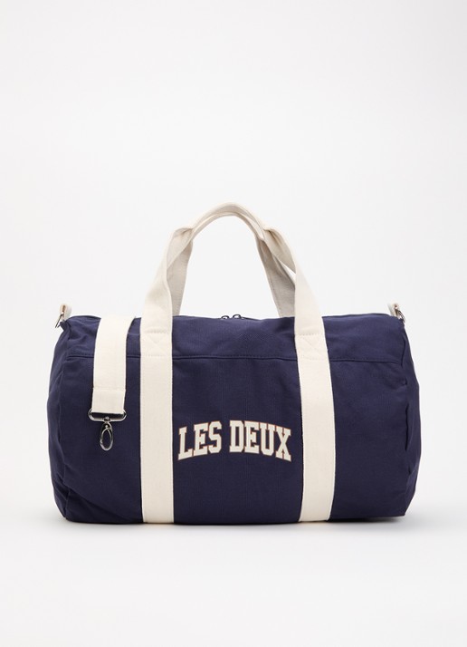 Les Deux College sporttas met logo en afneembare schouderriem