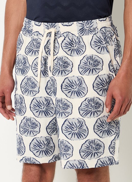 Les Deux Dahlia straight fit korte broek met borduring