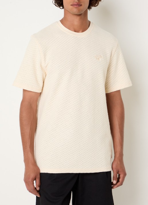 Les Deux Fijngebreide T-shirt met structuur