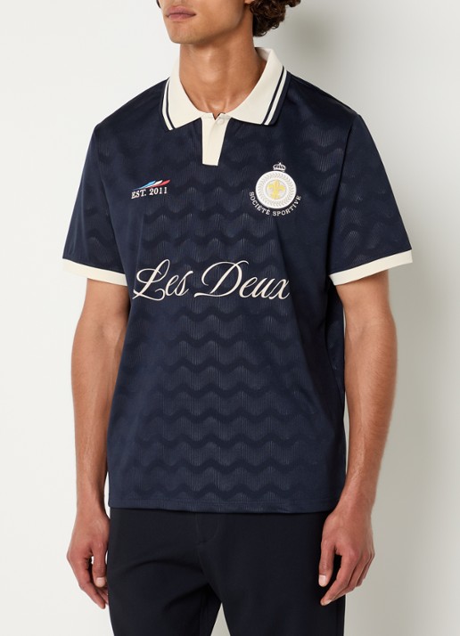 Les Deux France jersey regular fit polo
