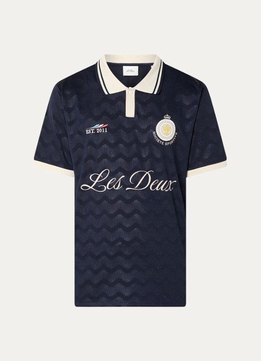 Les Deux France jersey regular fit polo