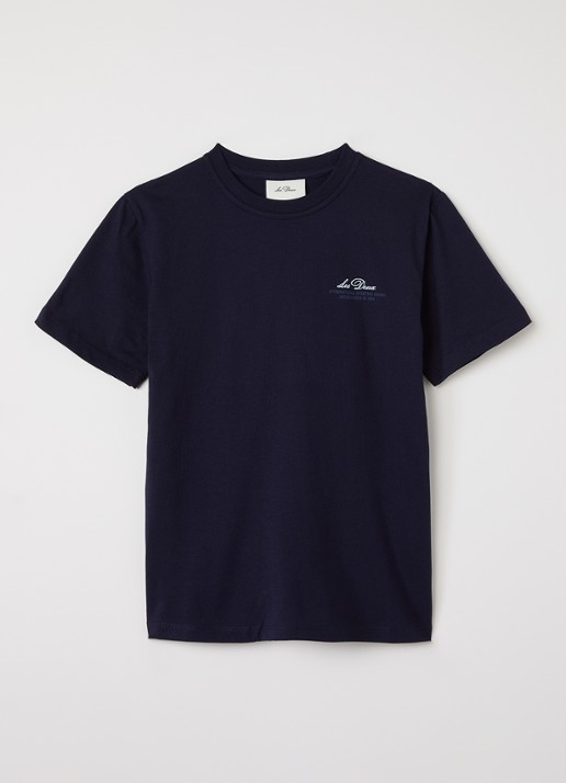 Les Deux Globe T-shirt met logo- en backprint