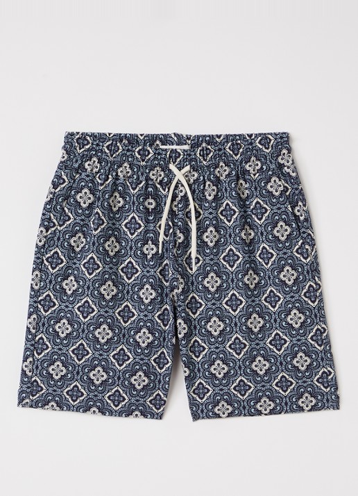 Les Deux Harry regular fit korte broek met print