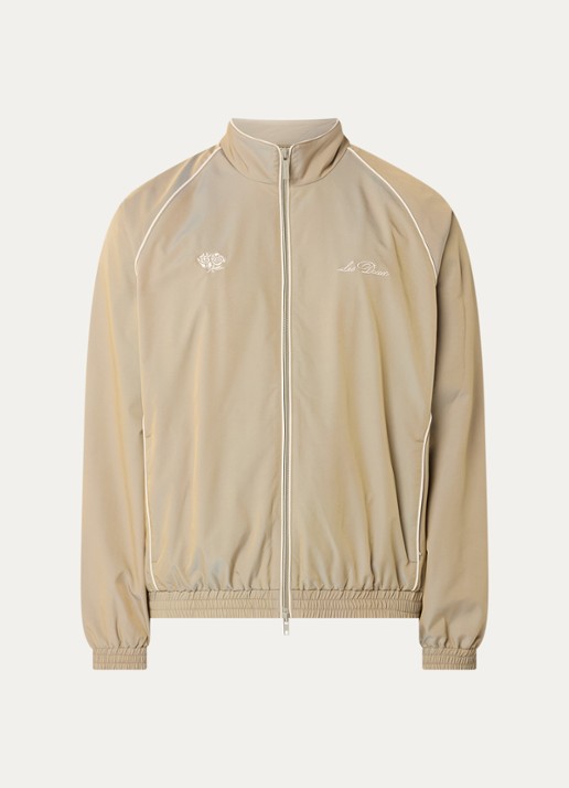 Les Deux Jack met logoborduring en steekzakken - voorkant beige