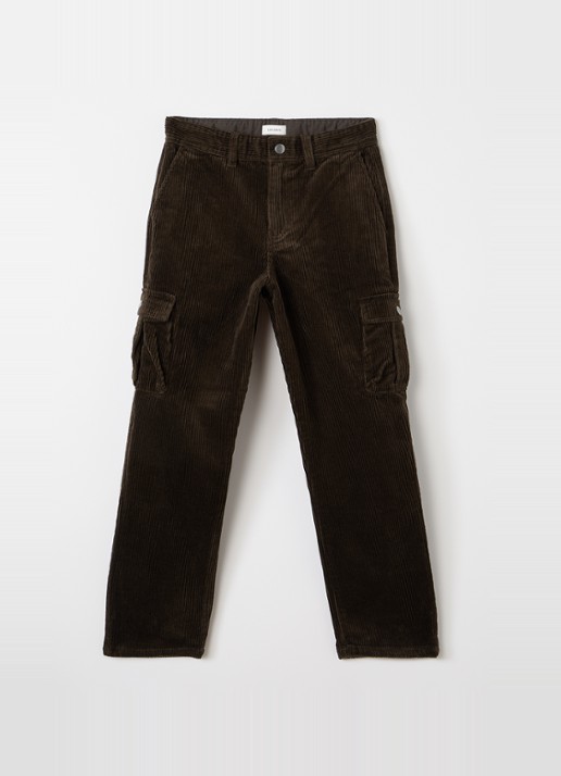 Les Deux Kai straight fit broek van corduroy