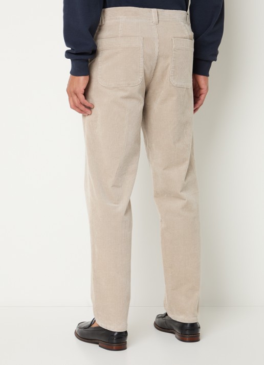 Les Deux Kody loose fit chino van corduroy  - achterkant 5 zand