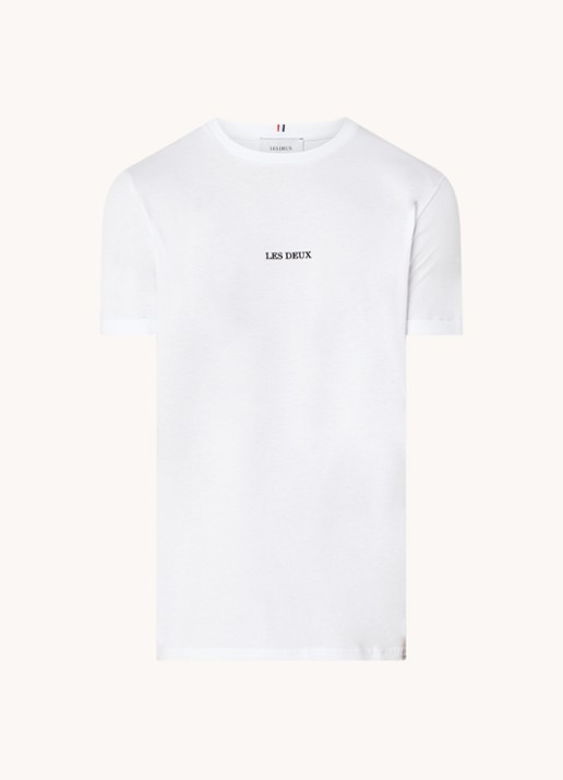 Les Deux Lens T-shirt met logo - voorkant wit