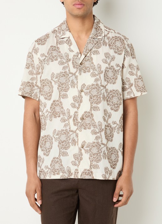 Les Deux Lesley regular fit overhemd met jacquard dessin
