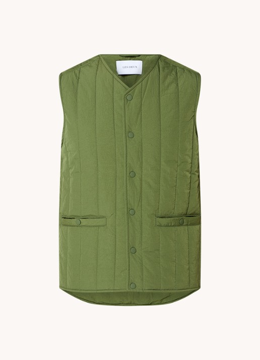 Les Deux Martin gewatteerde bodywarmer met steekzakken