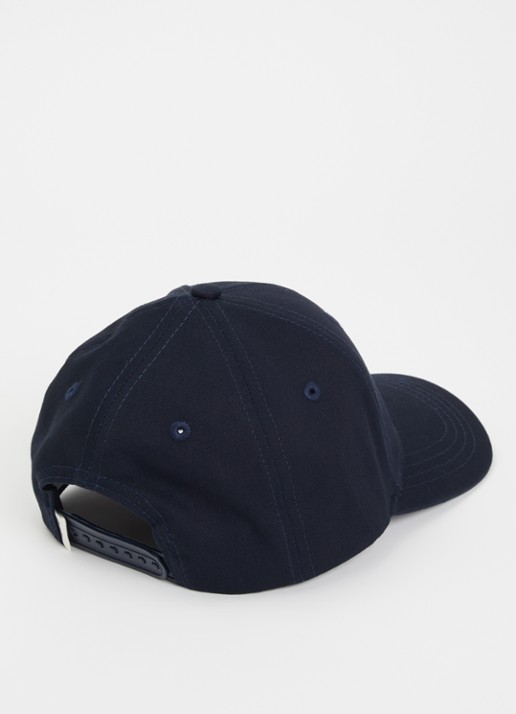 Les Deux Pet met logoborduring  - detail donkerblauw