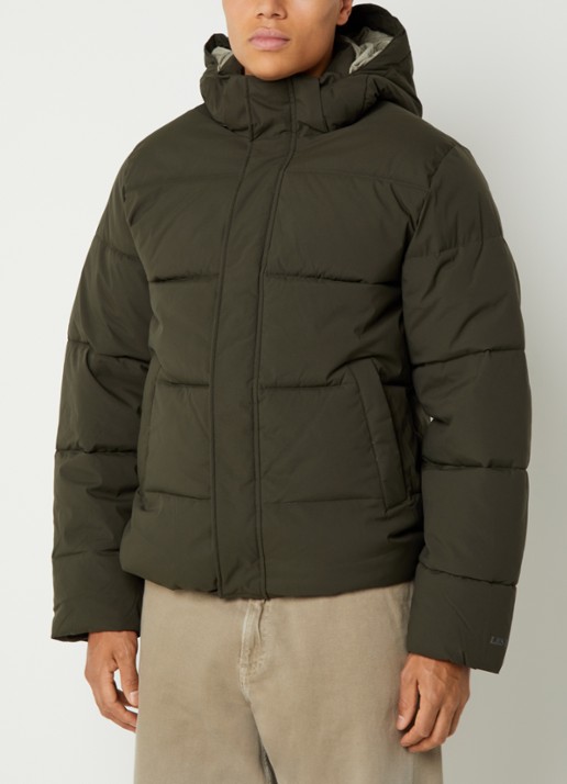 Les Deux Puffer jack met capuchon