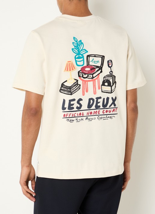 Les Deux Record T-shirt met front- en backprint