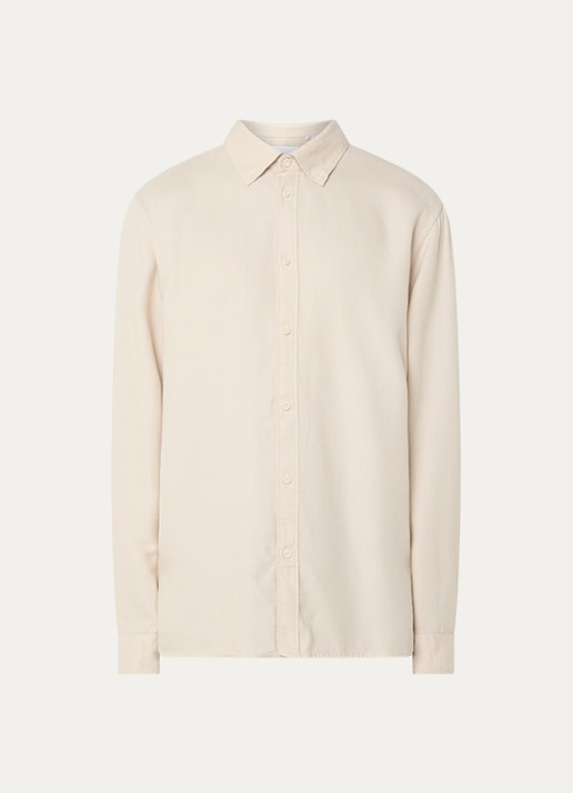 Les Deux Regular fit overhemd met button down-kraag  - voorkant 3 creme