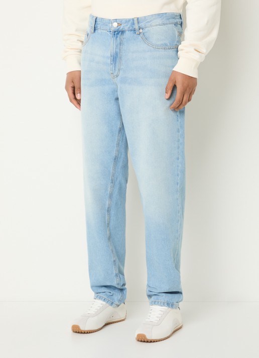 Les Deux Ryder straight fit jeans met lichte wassing