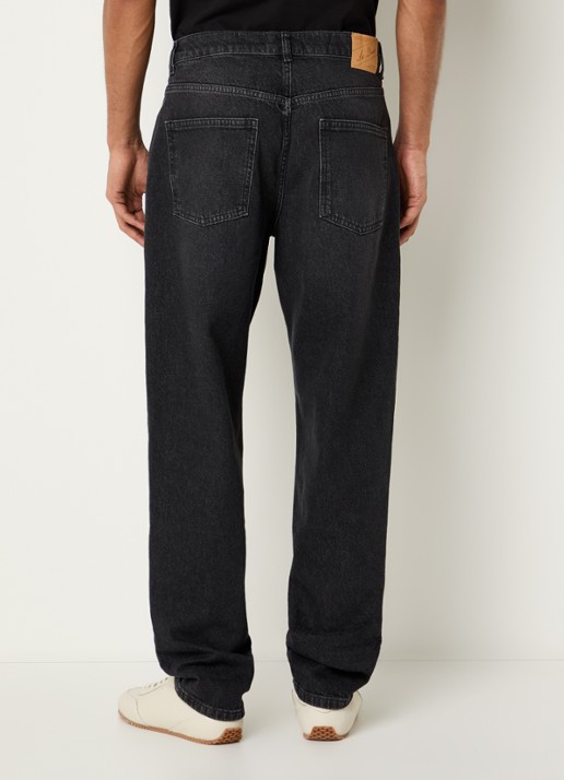 Les Deux Ryder straight leg jeans met gekleurde wassing - achterkant 3 zwart