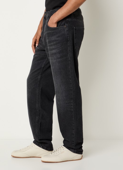 Les Deux Ryder straight leg jeans met gekleurde wassing - detail 2 zwart