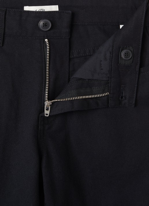 Les Deux Slim fit chino met steekzakken - detail zwart