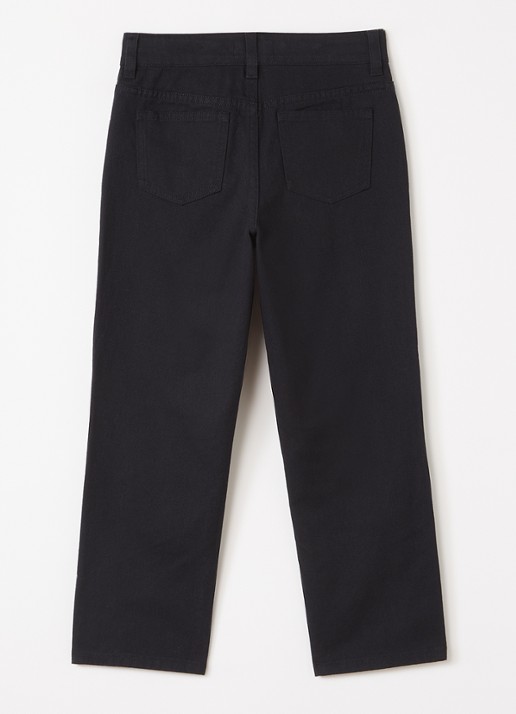 Les Deux Slim fit chino met steekzakken - voorkant 3 zwart