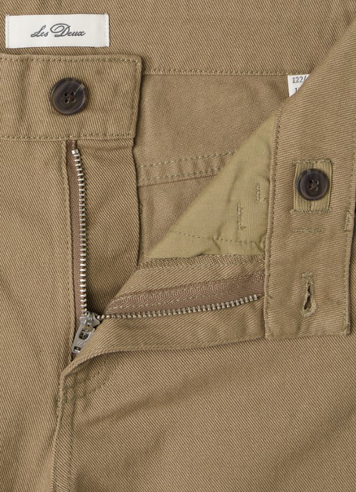 Les Deux Slim fit chino met steekzakken - detail 3 khaki