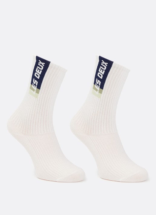 Les Deux Sport Logo sportsokken in katoenblend in 2-pack
