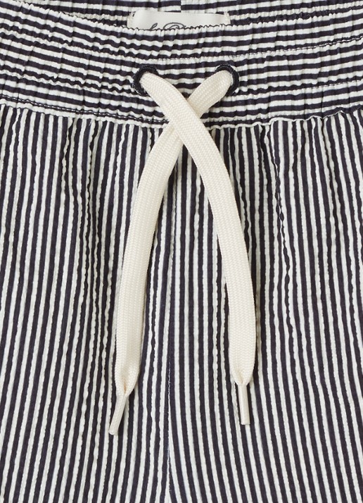 Les Deux Stan zwemshorts met streepprint - detail 3 zwart