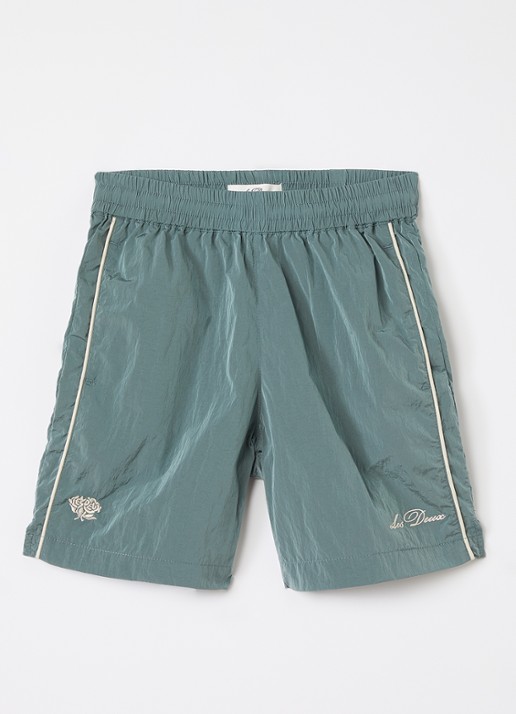 Les Deux Straight fit korte trackpants met logo