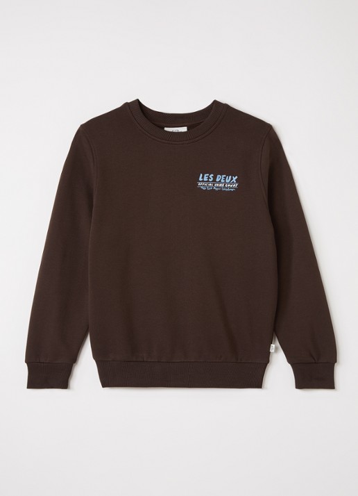 Les Deux Sweater met logo- en backprint
