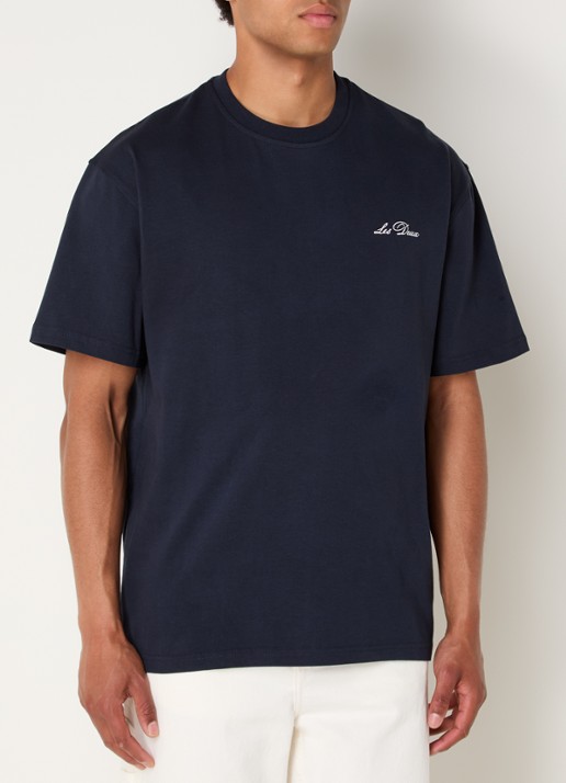Les Deux T-shirt met logoborduring