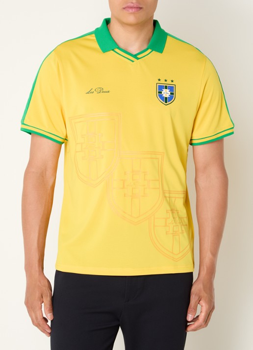 Les Deux WK Jersey Brazil T-shirt met print