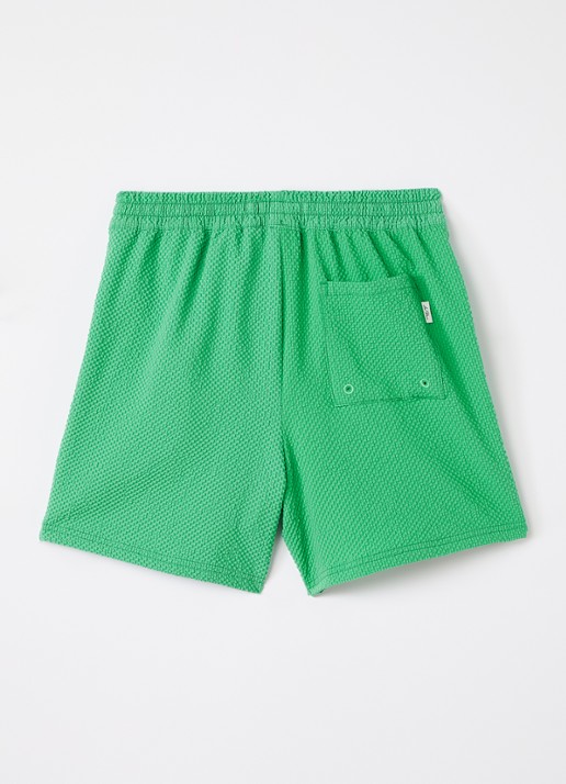Les Deux Zwemshorts met logo - voorkant 3 lichtgroen