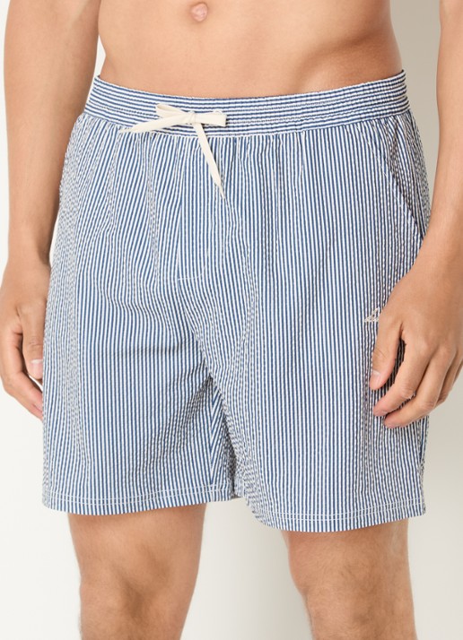 Les Deux zwemshorts met streepprint en steekzakken