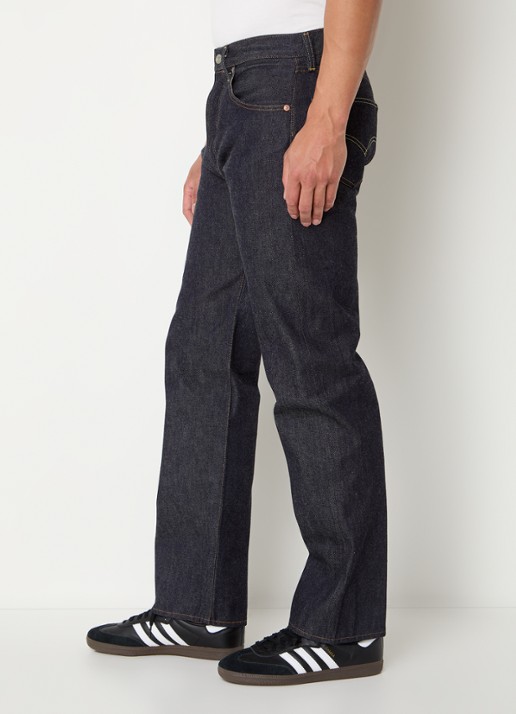 Levi's 1955 501 straight leg jeans met donkere wassing - detail 3 indigo