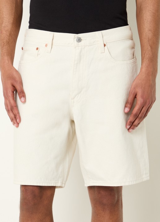 Levi's 468 loose fit korte broek van denim met gekleurde wassing