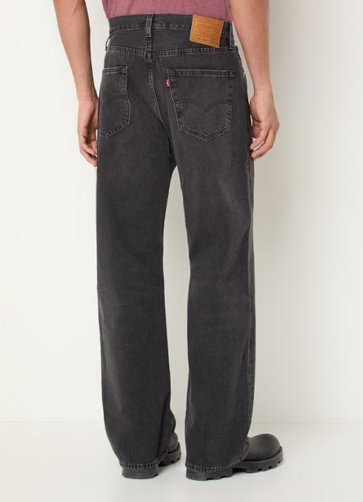 Levi's 501 loose fit jeans met gekleurde wassing - achterkant 3 zwart
