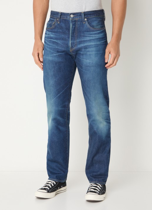 Levi's 501 slim fit jeans met donkere wassing en steekzakken