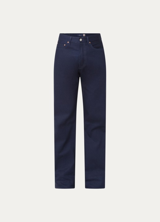 Levi's 501 slim fit jeans met donkere wassing - voorkant 4 indigo