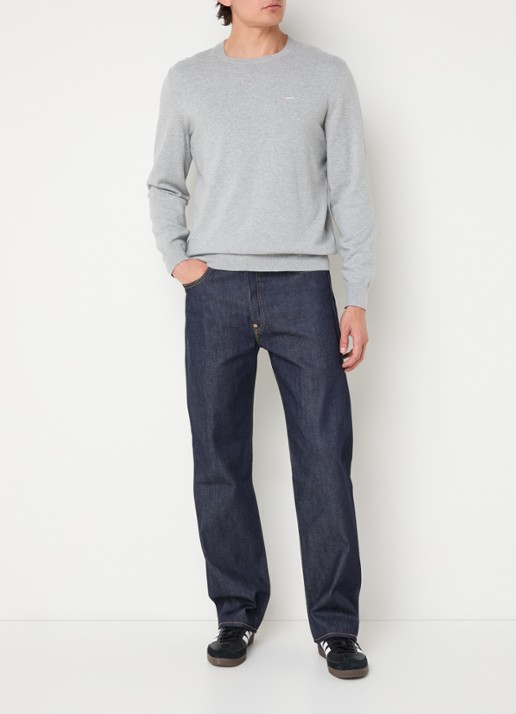 Levi's 501 straight leg jeans met donkere wassing - voorkant 5 indigo