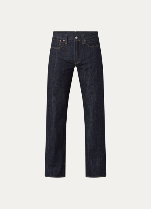 Levi's 501 straight leg jeans met donkere wassing - voorkant 2 indigo