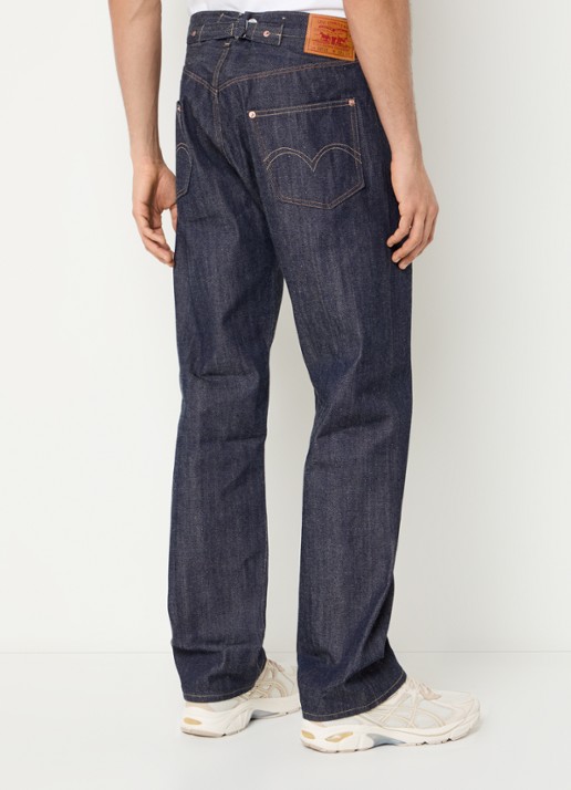 Levi's 501 straight leg jeans met donkere wassing - achterkant 5 indigo