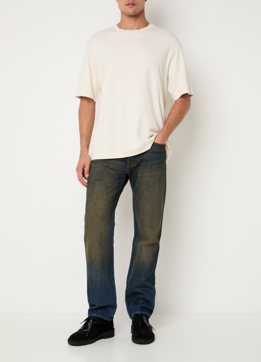 Levi's 501 straight leg jeans met donkere wassing - voorkant 5 indigo