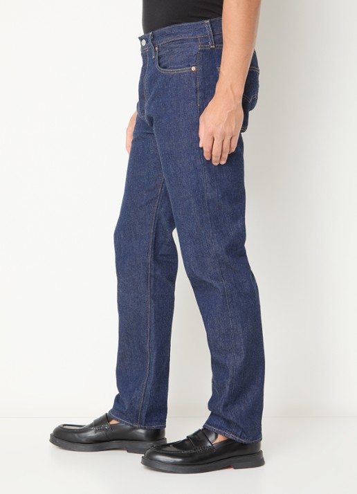 Levi's 501 straight leg jeans met donkere wassing - detail 3 indigo