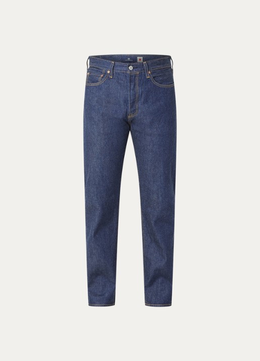 Levi's 501 straight leg jeans met donkere wassing - voorkant 4 indigo