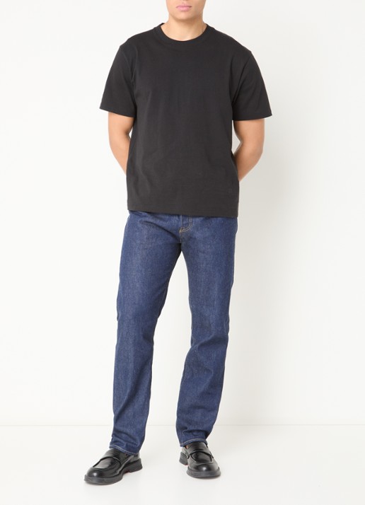 Levi's 501 straight leg jeans met donkere wassing - voorkant 5 indigo