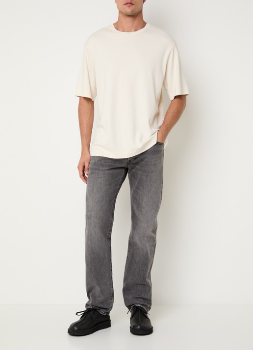 Levi's 501 straight leg jeans met gekleurde wassing - voorkant 5 donkergrijs