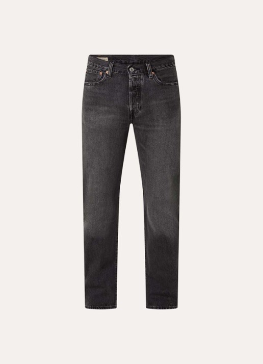 Levi's 501 straight leg jeans met gekleurde wassing - voorkant 3 donkergrijs