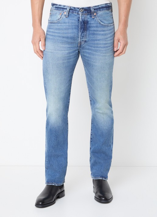 Levi's 501 straight leg jeans met steekzakken